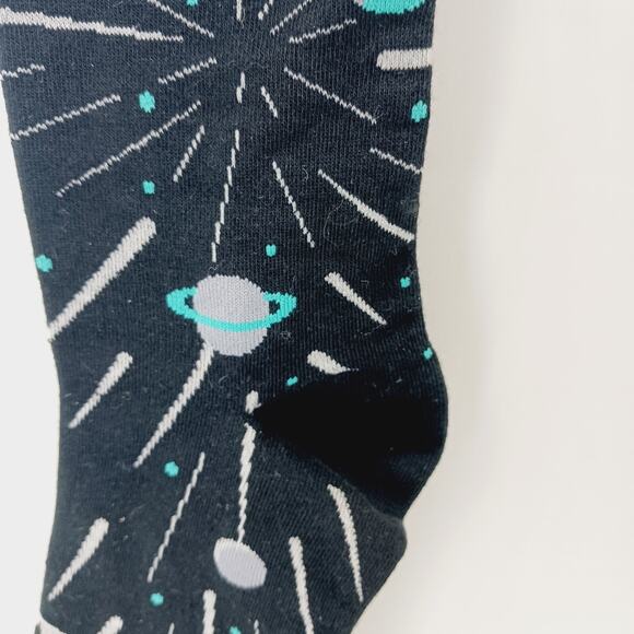 Sock It To Me Crew Men Women Glow In The Dark Planets Rocket Outer Cotton Comfy - Picture 11 of 12